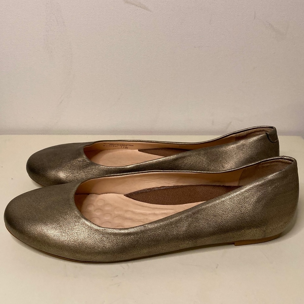 Walking Cradles Bronwyn Flats In Old Gold Antique Metallic - 11W - Picture 3 of 8